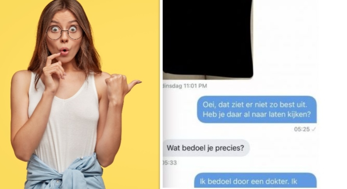 Nederlandse vrouw reageert heerlijk wanneer ze ongewenste foto krijgt