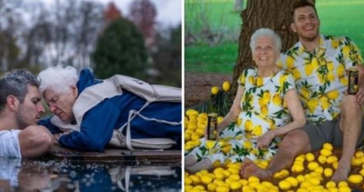 Oma en kleinzoon laten met hilarische foto’s zien dat op plezier maken geen leeftijd staat